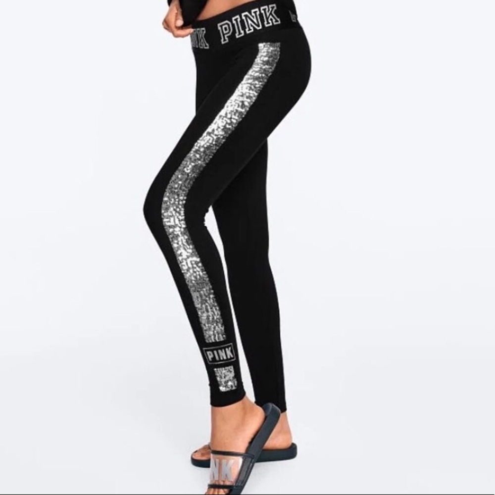 [NWT] VS PINK Cotton Bling Leggings size L